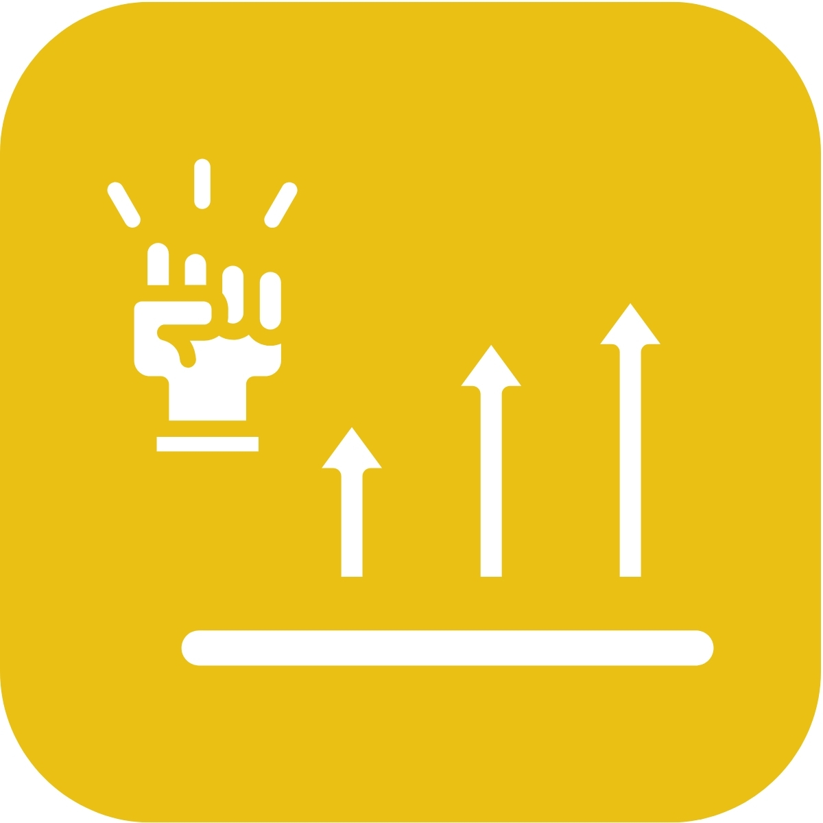 An icon of progress tracking and success representing Step 6 in creating an LSAT study schedule