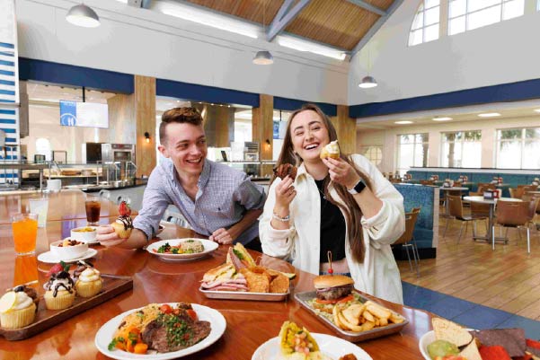 Rollins College Students enjoy menu variety and community in multiple locations across campus.